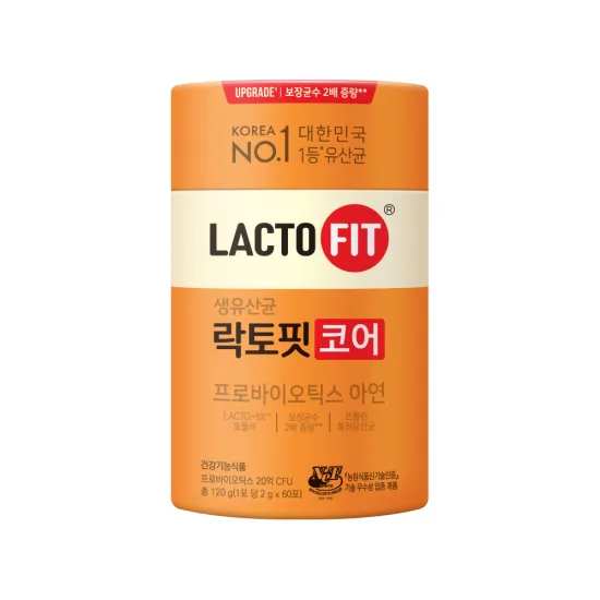 락토핏 생유산균 코어, 60포 구성과 아연을 따져볼 때